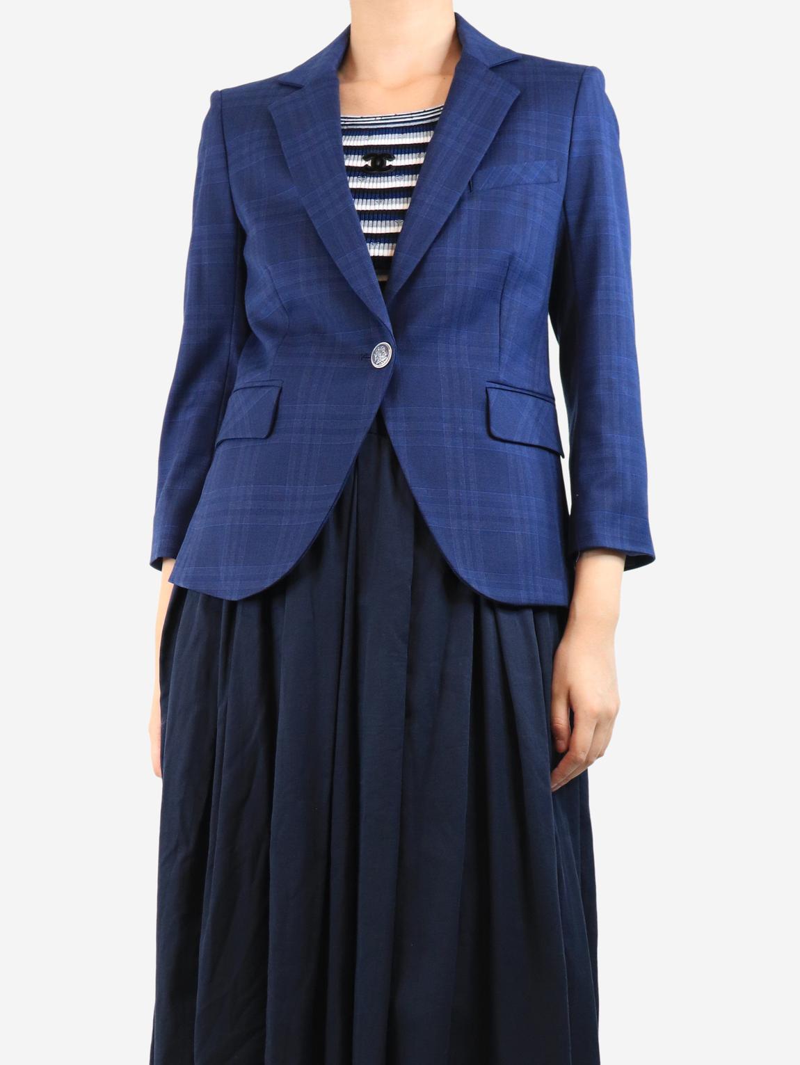 Blue Dickie check jacket main product photo
