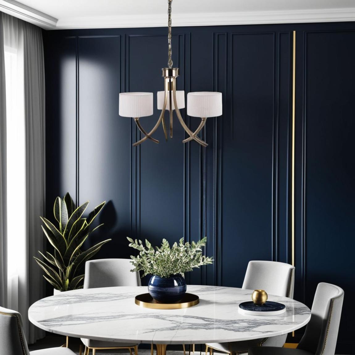 Justina 3 Light Antique Brass Pendant Chandelier Ceiling Light main product photo