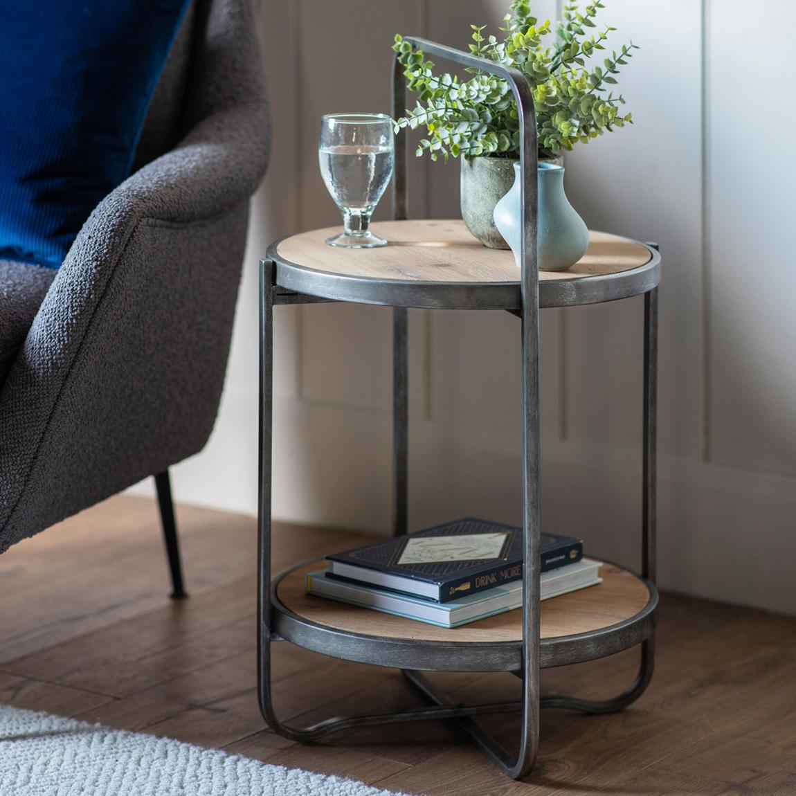 Yucaipa Side Table, Oak main product photo