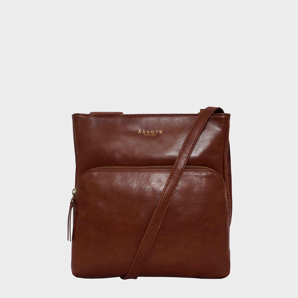 'CANARY' Vintage Real Leather Crossbody bag main product photo