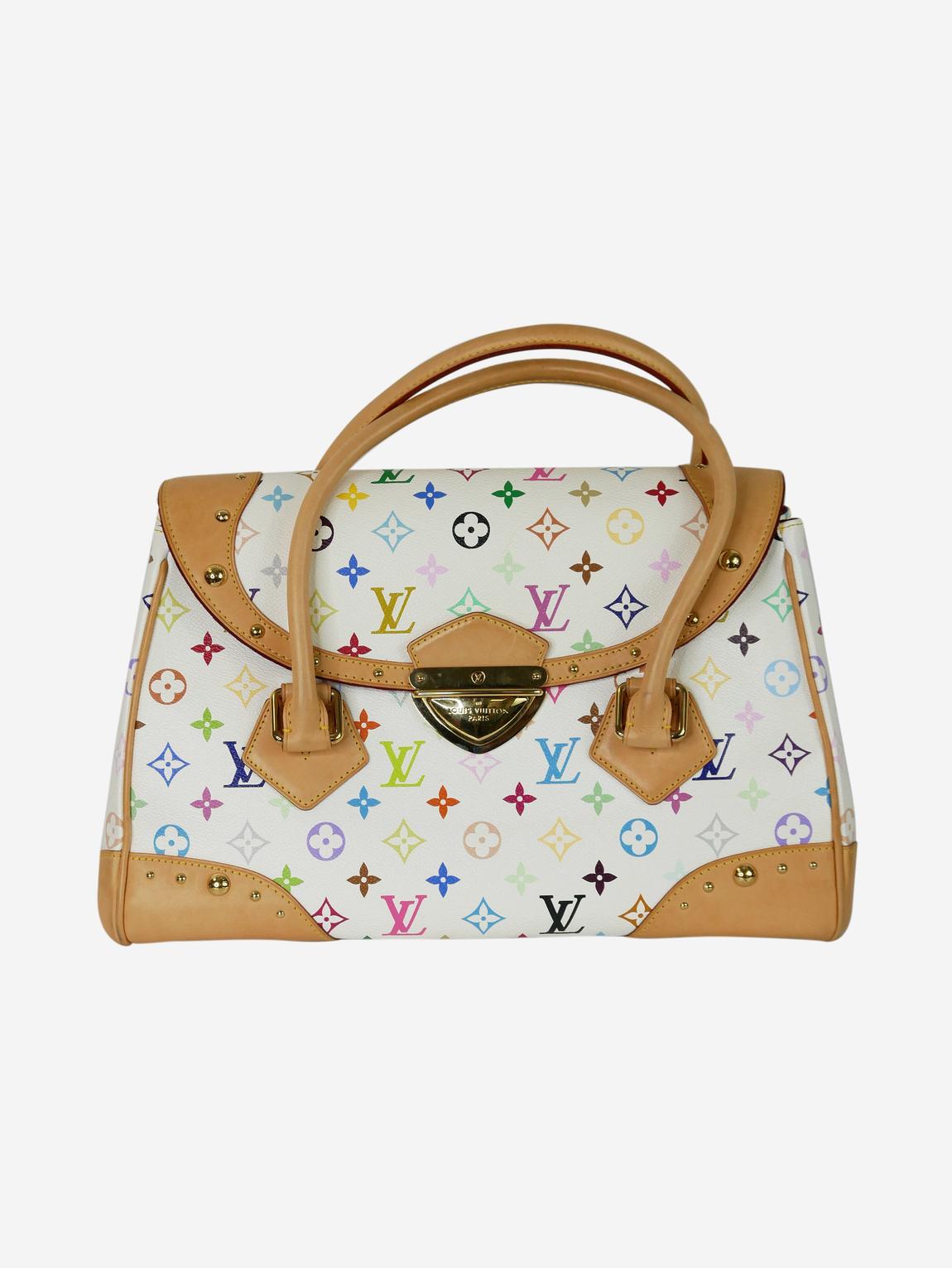 White Takashi Murakami monogram handbag main product photo
