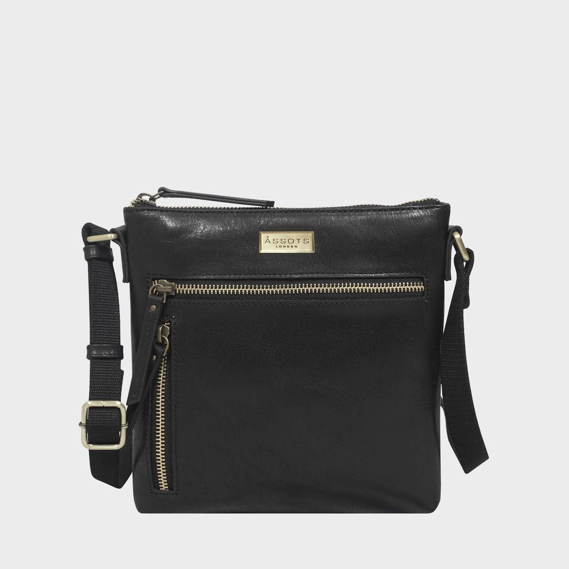 RUE' Polished VT Real Leather Crossbody Bag main product photo