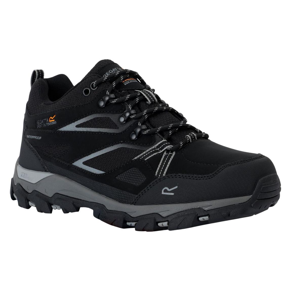 Mens Holcombe 3 Low Walking Boots Black/Granite main product photo