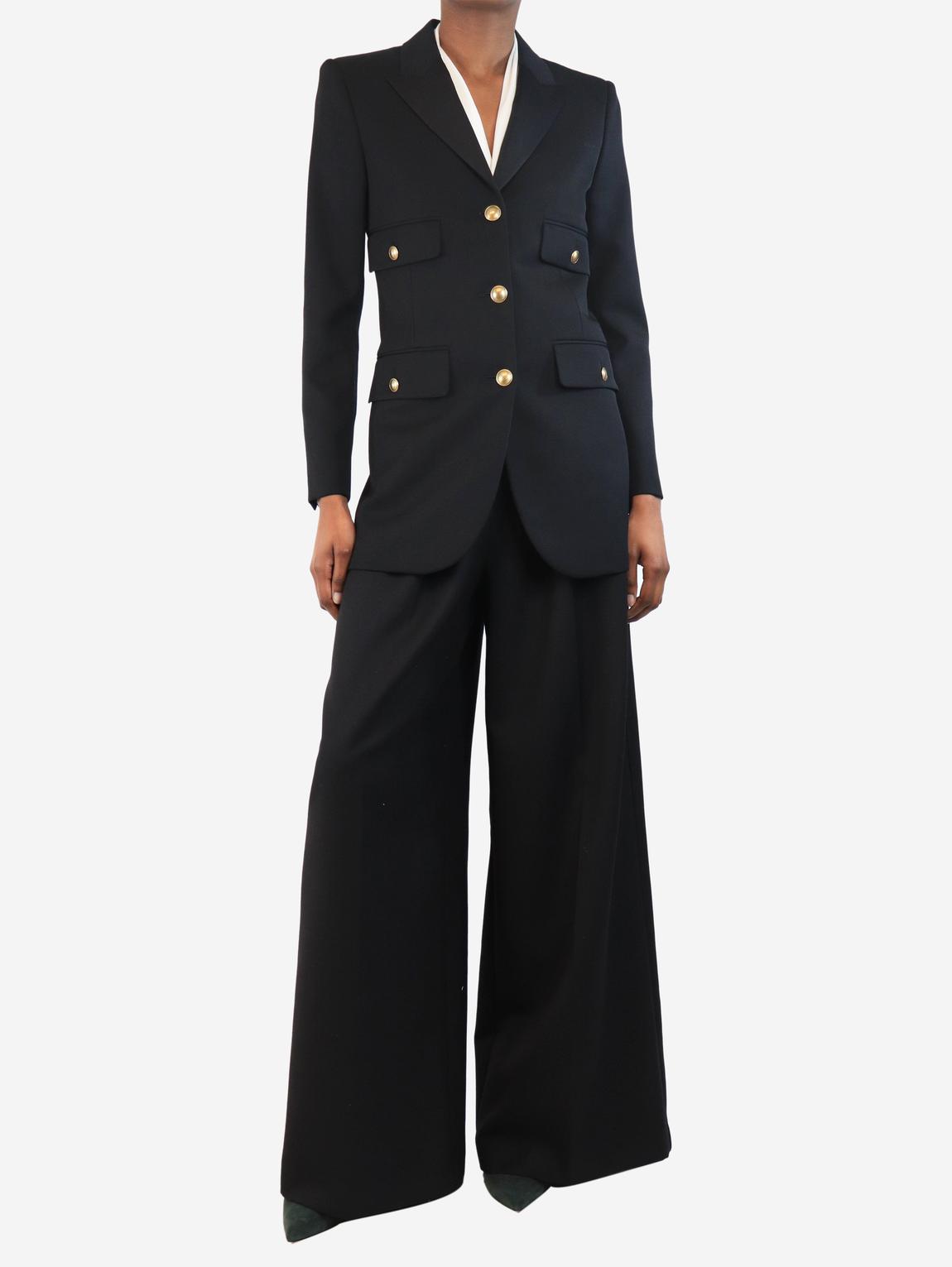 Black tailored blazer main product photo