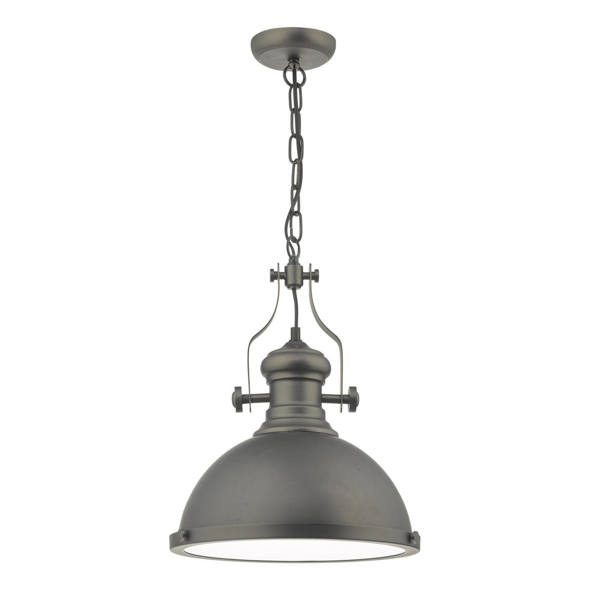 Arona Pendant Antique Pewter & Glass main product photo