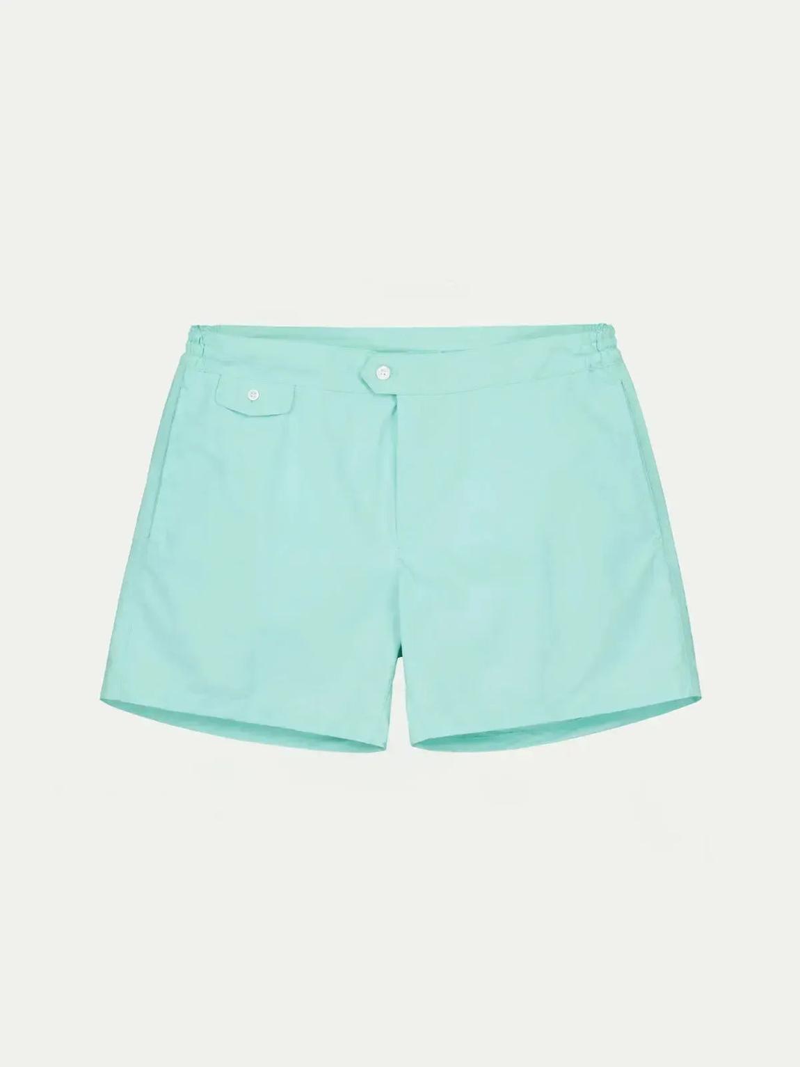 AURELIEN Classic Mint Swim Shorts for Men main product photo