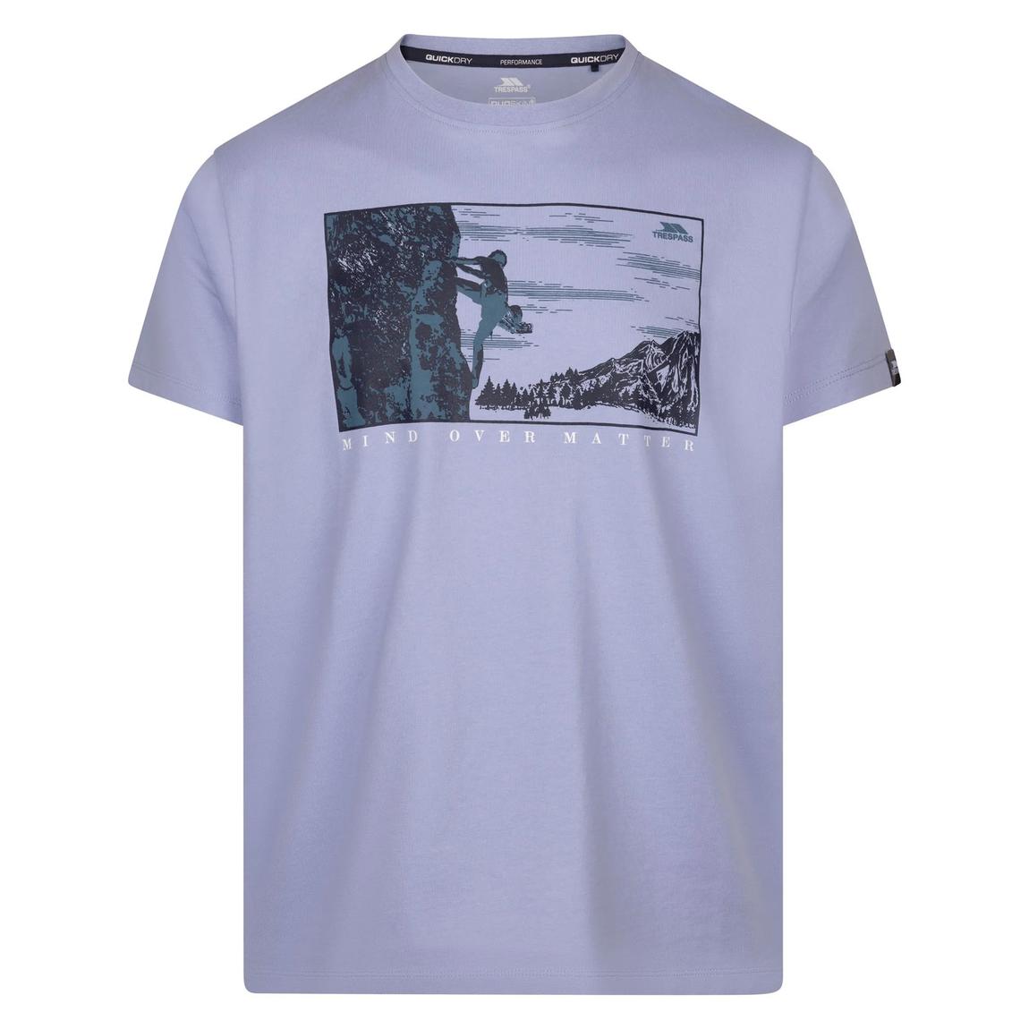 Mens Trodon Mountain Climbing T-Shirt Cool Blue main product photo
