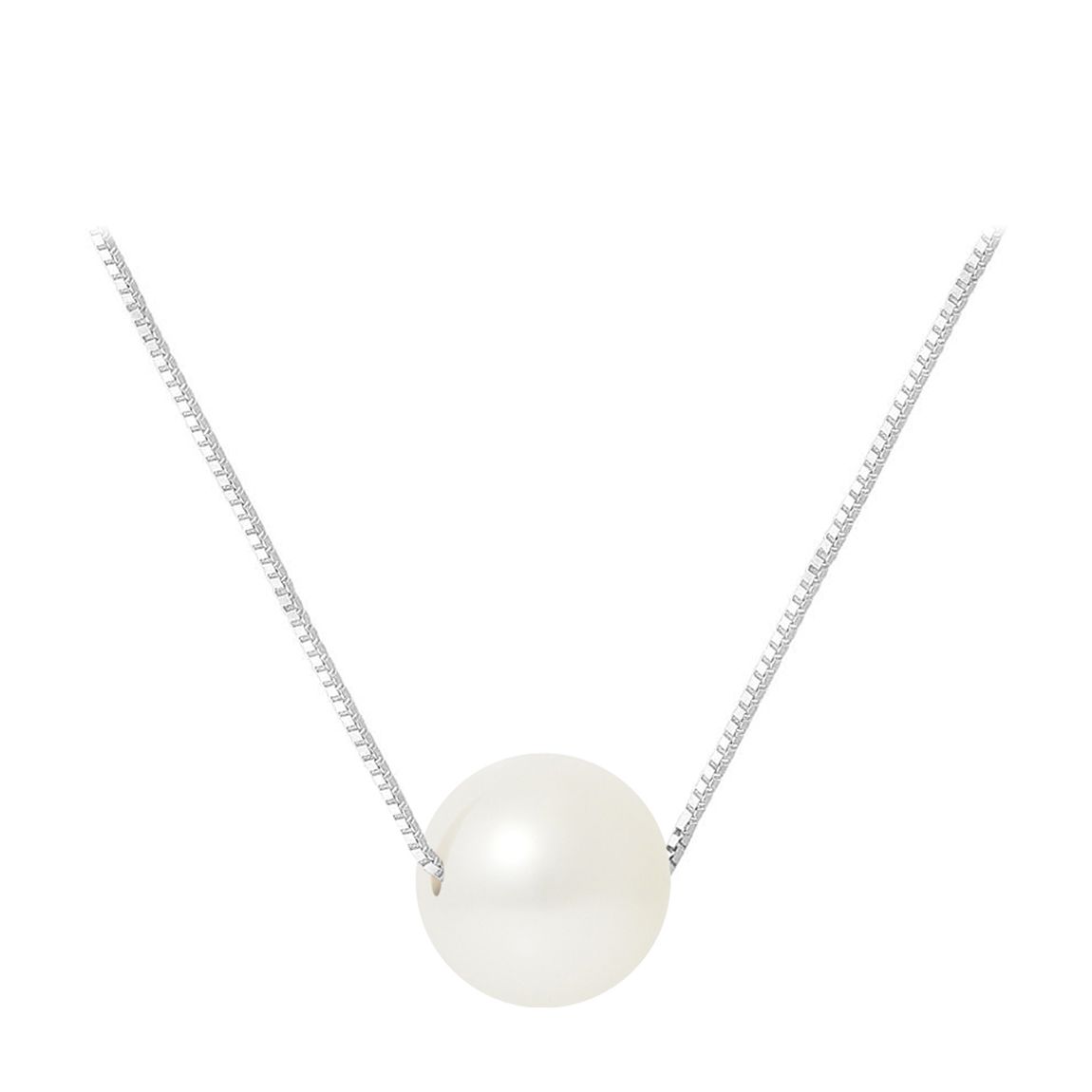 Mitzuko Silver White Pearl Necklace BrandAlley
