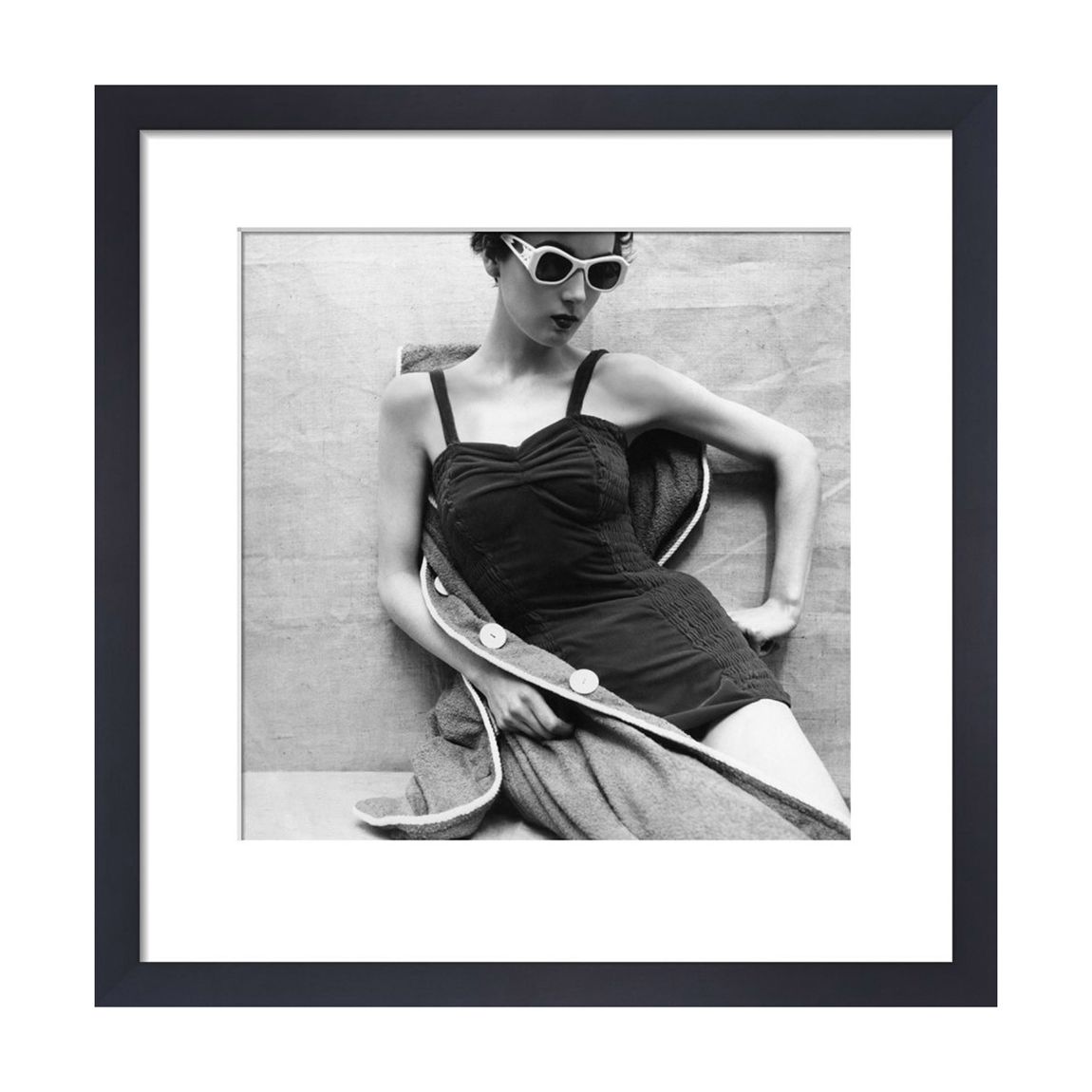Vogue July 1952 30x30cm Framed Print