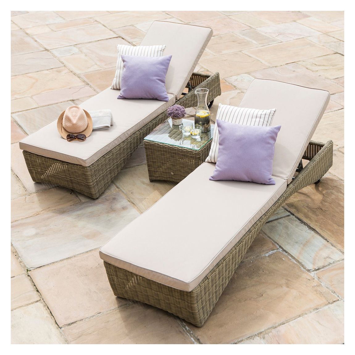 Winchester Sunlounger Set