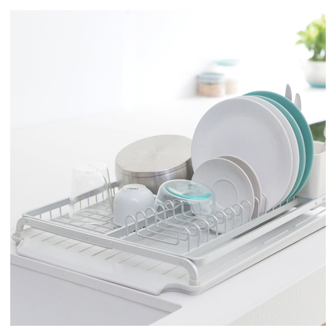Light Grey Dish Drying Rack