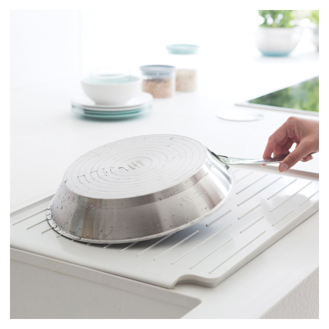 Light Grey Dish Drying Rack