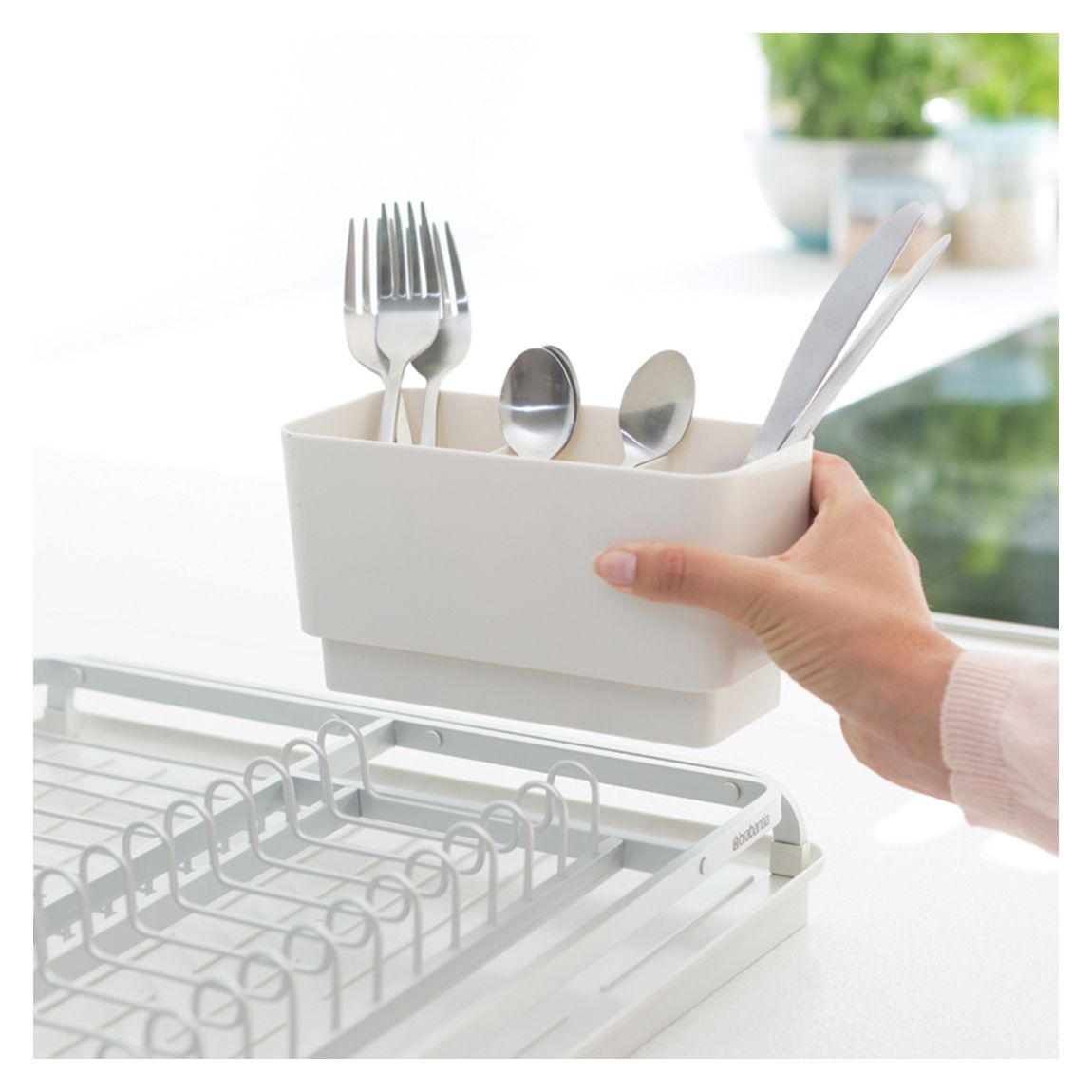 Light Grey Dish Drying Rack
