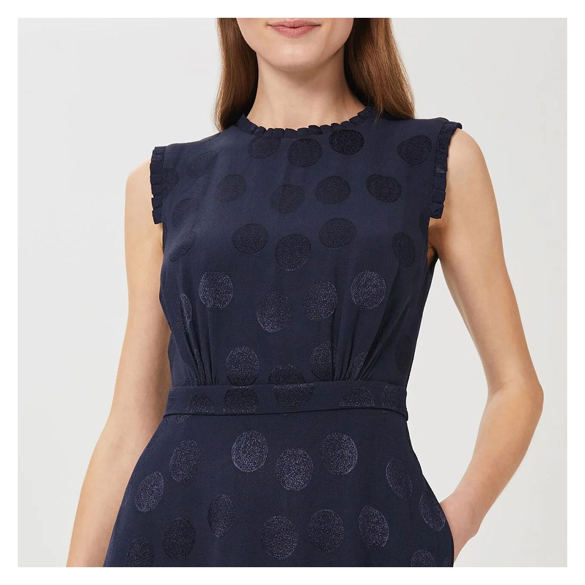 Navy Pattern Ashley Dress