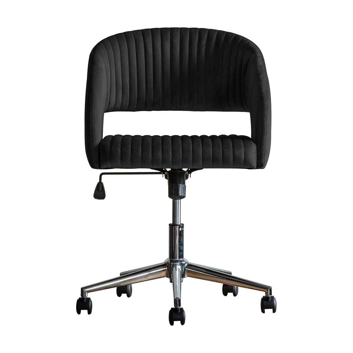 Filsham Swivel Chair, Black Velvet