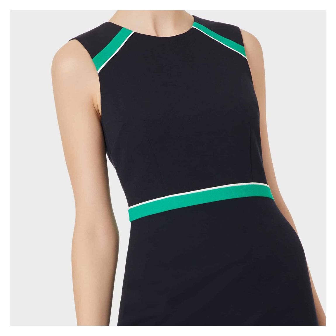Navy Nala Fitted Dress