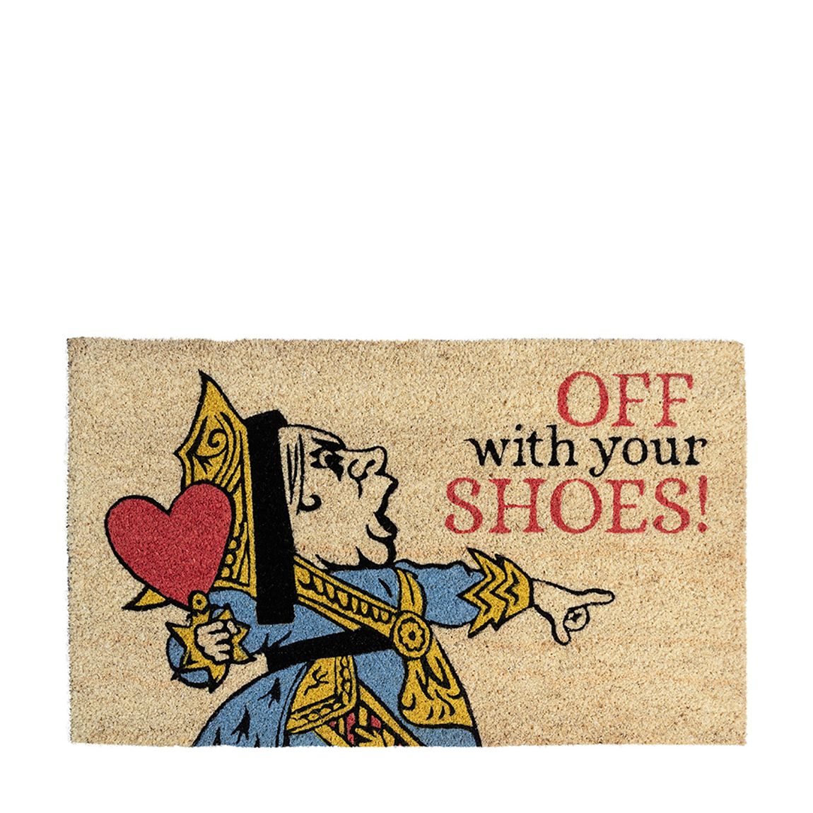 Victoria and Albert Museum Queen of Hearts Coir Doormat