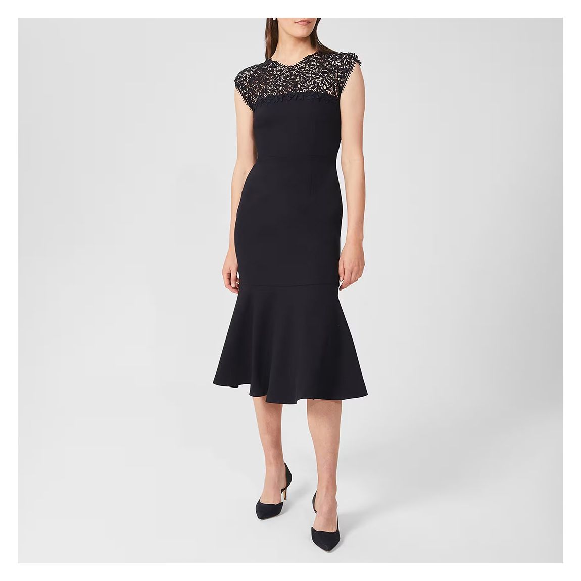 Navy Cecilia Lace Dress
