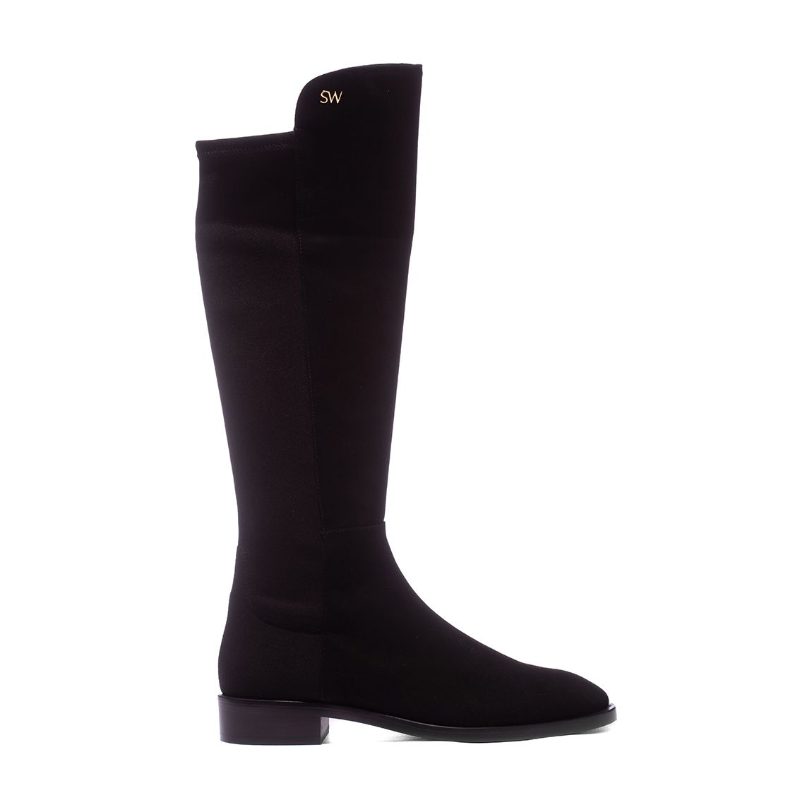 Black Suede Keelan City To The Knee Boots