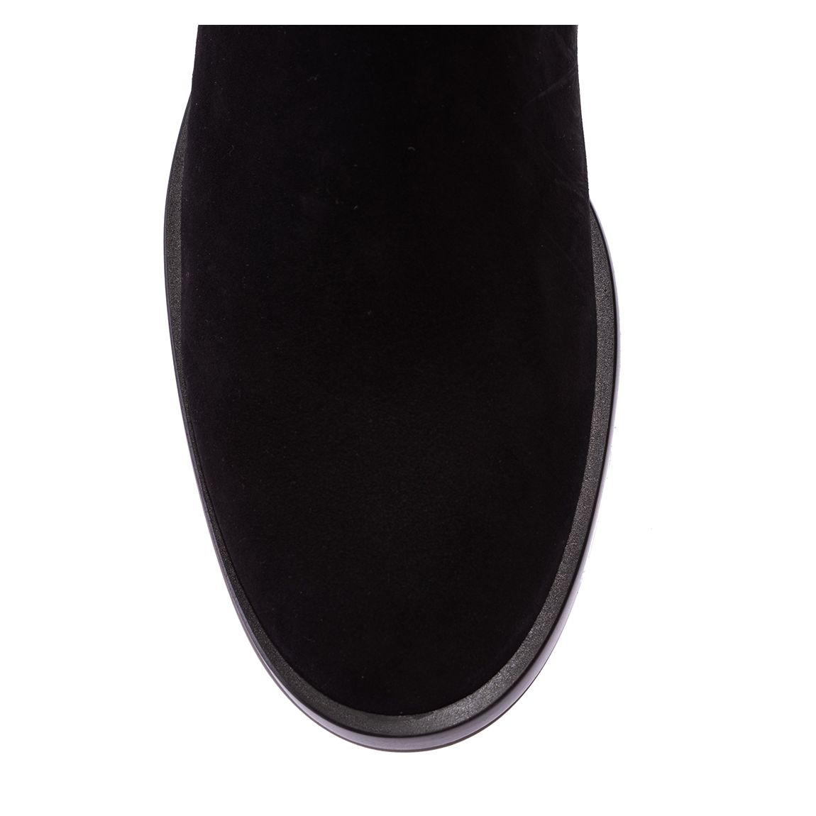 Black Suede Keelan City To The Knee Boots