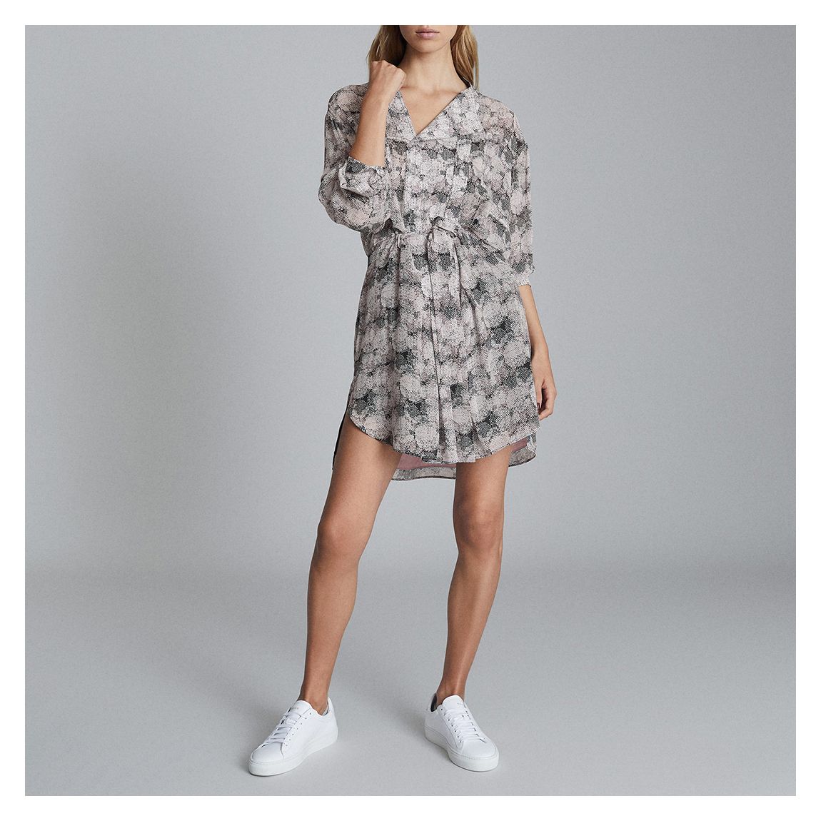 Pink Alice Circle Print Dress