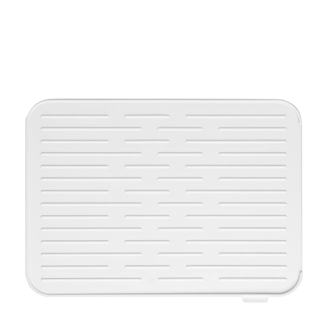 White SinkSide Silicone Dish Drying Mat