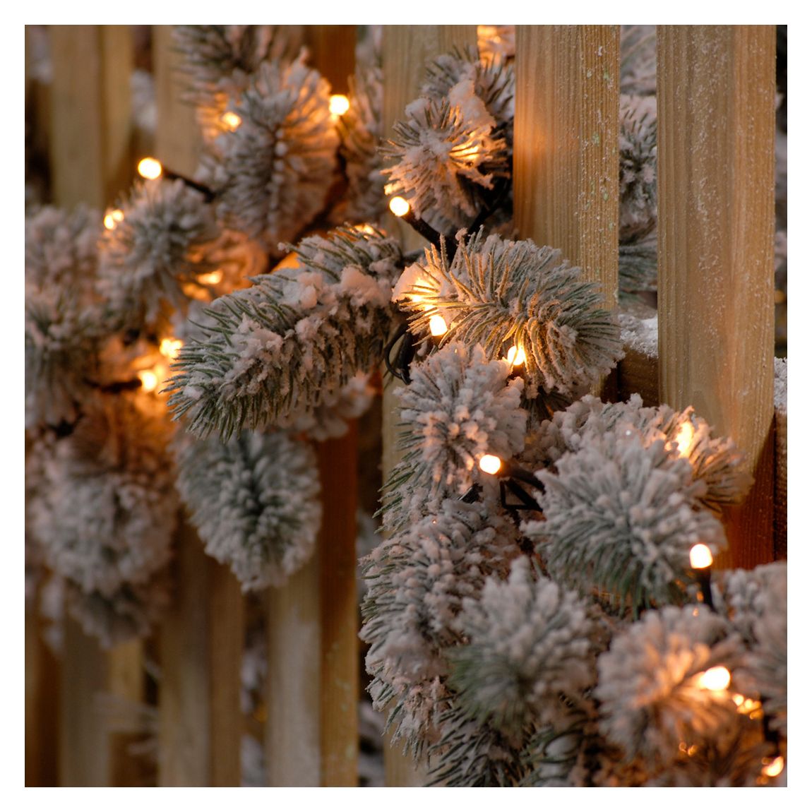 200 Battery Operated Timer Glow Worm Lights - Warm White