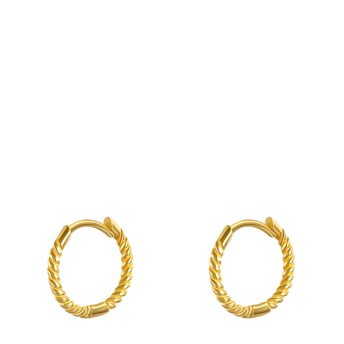 Ma Petite Amie Gold Croissant Small Hoop Earrings BrandAlley