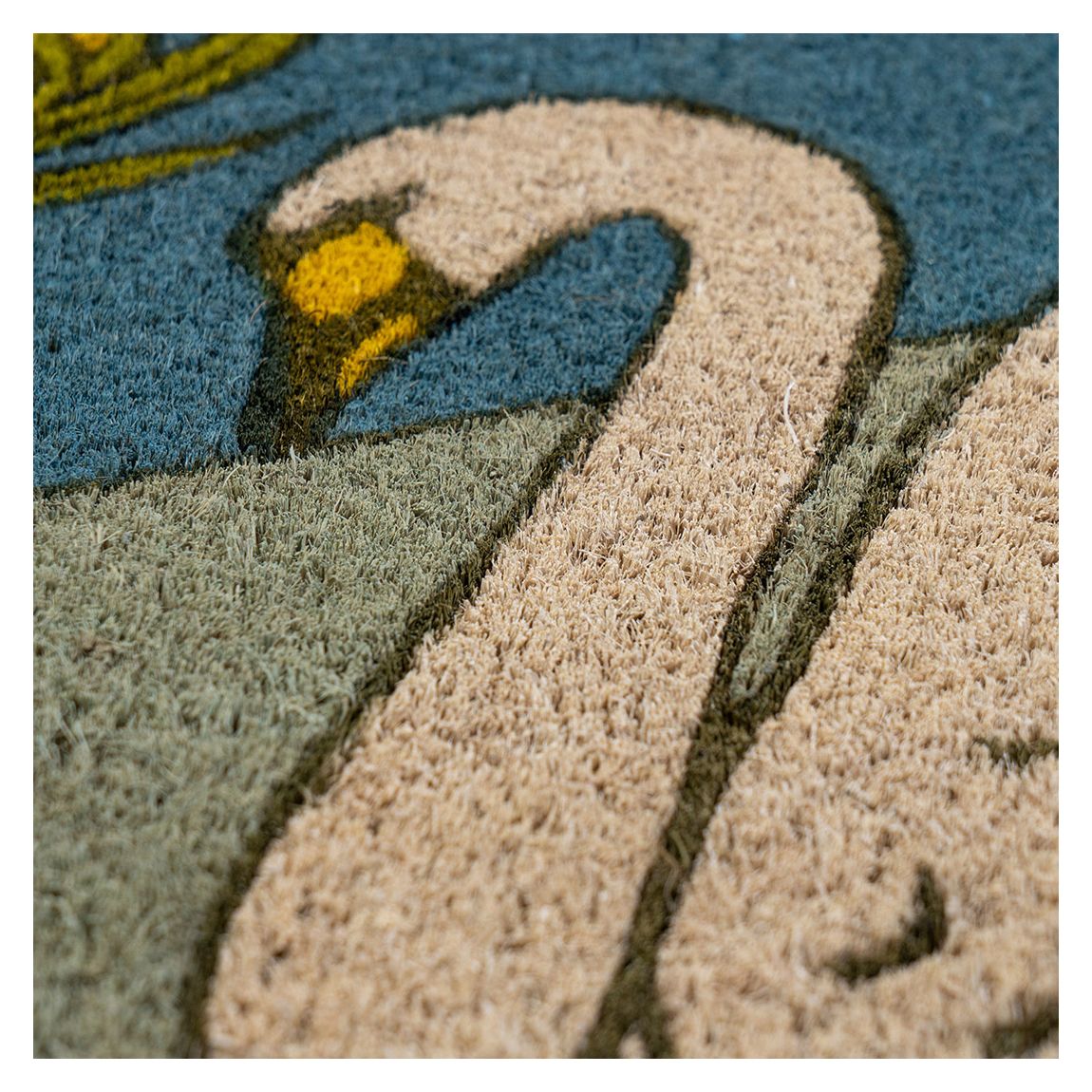 Victoria and Albert Museum Swan and Iris Coir Doormat