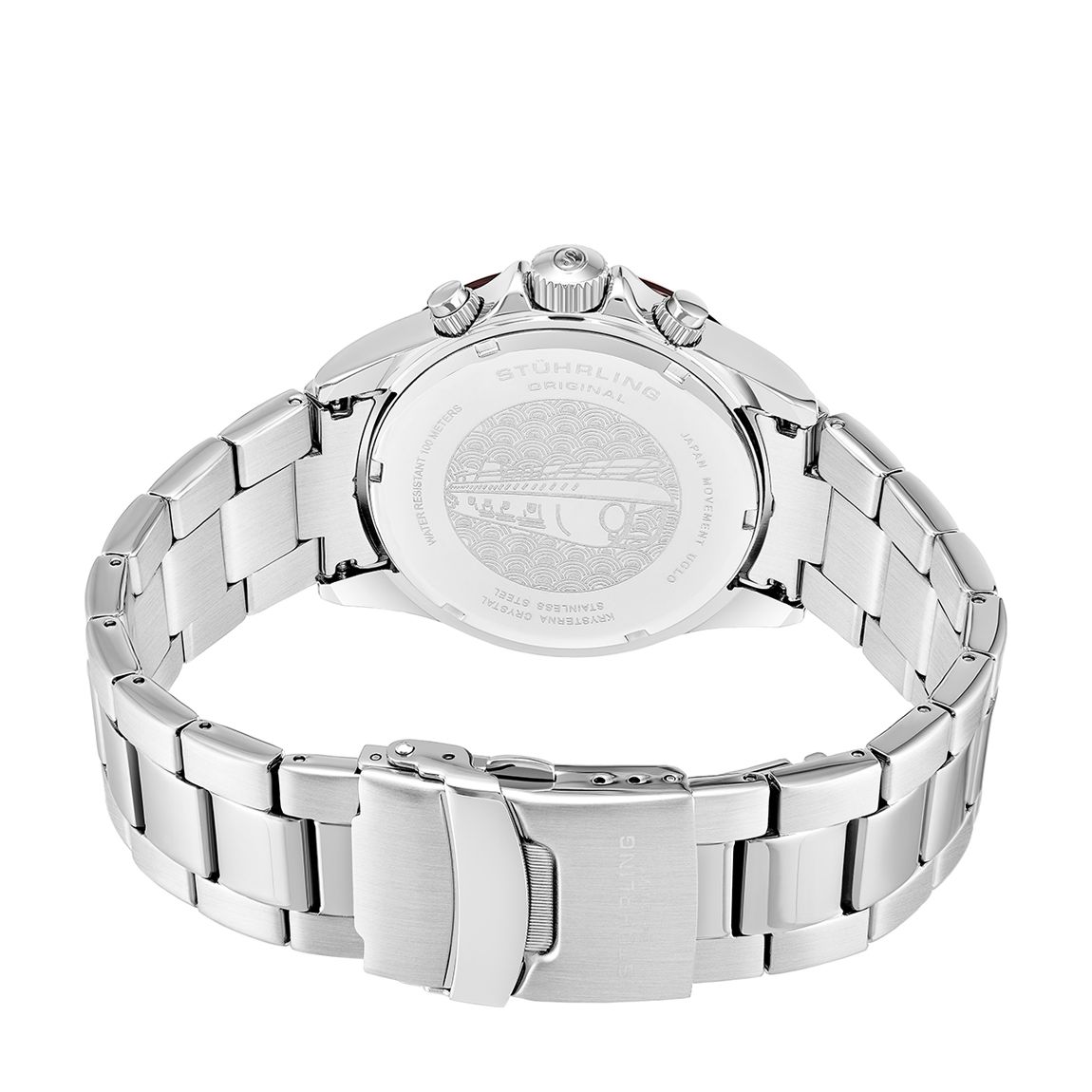 Men's Silver/Light Blue Watch
