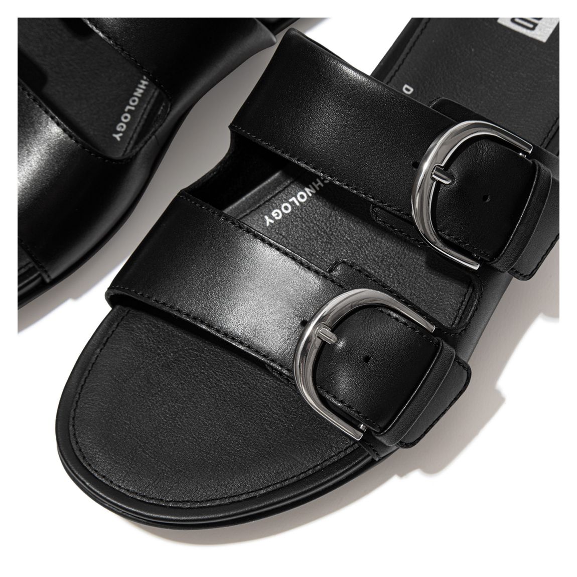 Black Gracie Slide Sandals