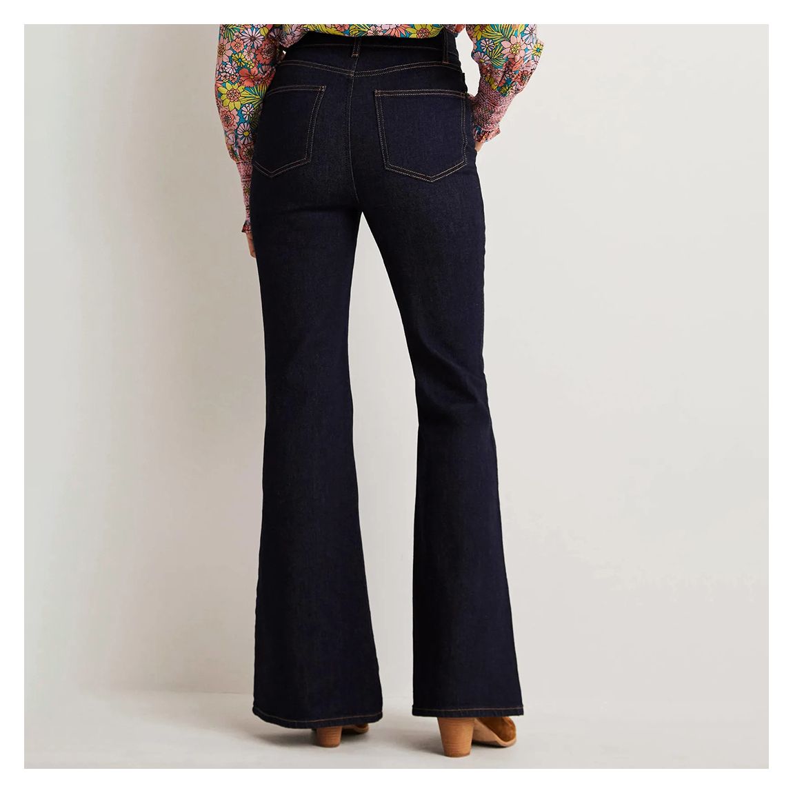 Indigo High Waist Smart Flare Jeans