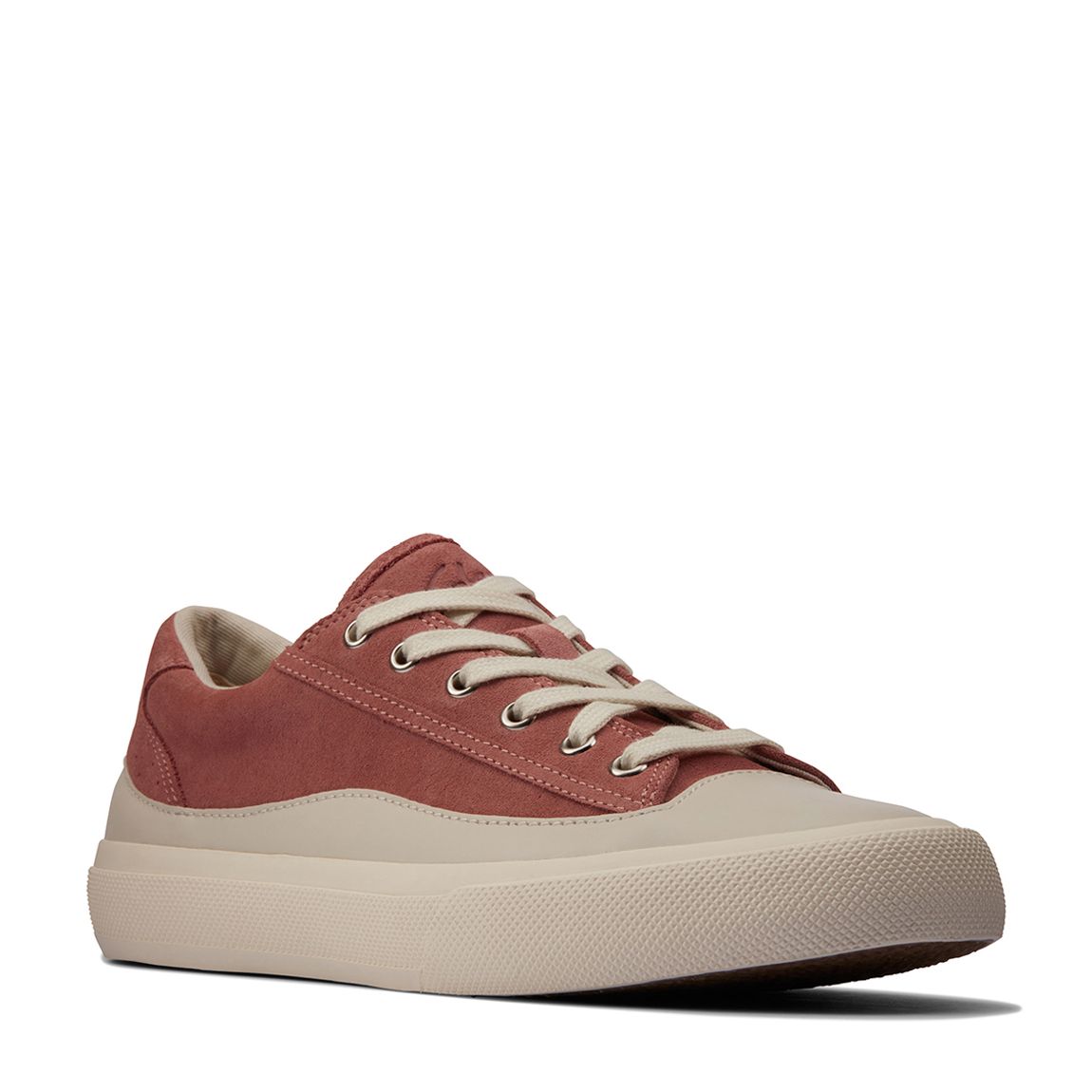 Pink Suede Aceley Lace Up Sneakers