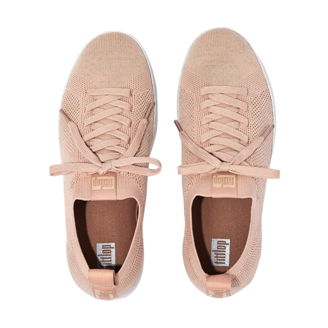 Almond Tan Rally Tonal Knit Sneakers