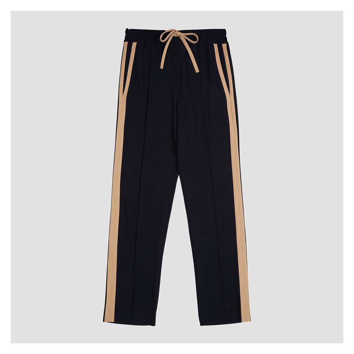 Navy Petite Frazer Side Stripe Trousers