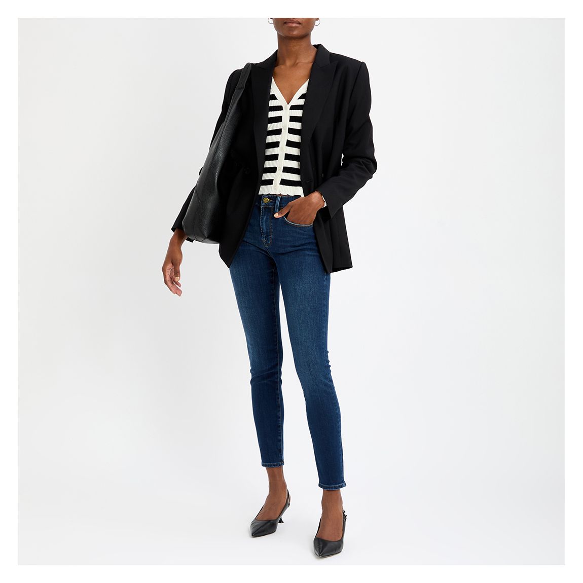 Dark Blue Le Skinny De Jeanne Stretch Jeans