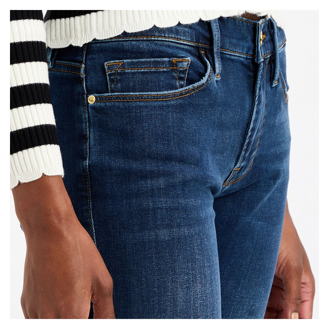 Dark Blue Le Skinny De Jeanne Stretch Jeans