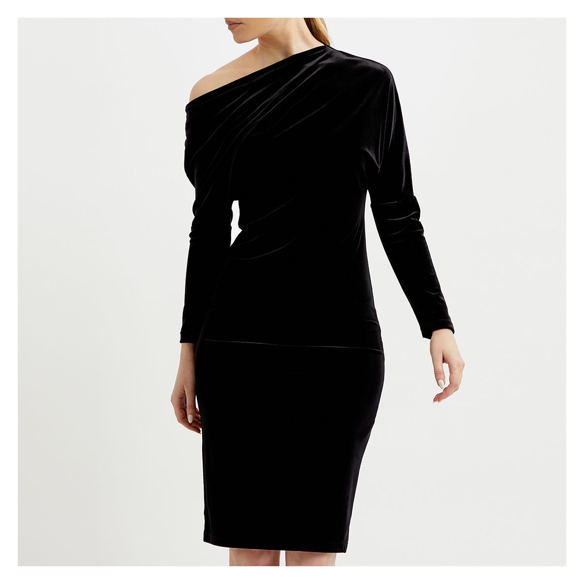 maison célon】shirring drape dress 【公式通販】