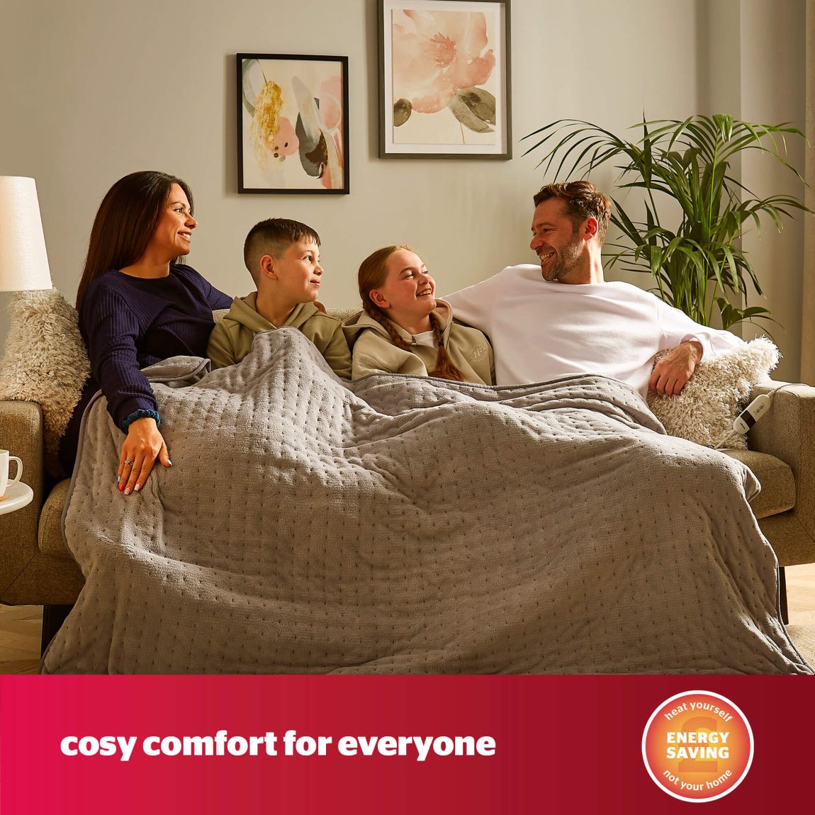 Silentnight Comfort Control Heated Throw - 120  X 160 - Grey