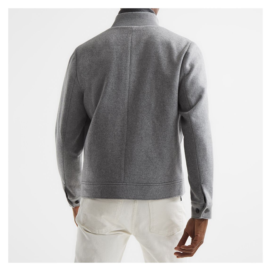 【海外限定】REISSウール混ジャケット☆Vienna Premium Wool Ble Reiss Grey Vienna Wool Jacket - BrandAlley