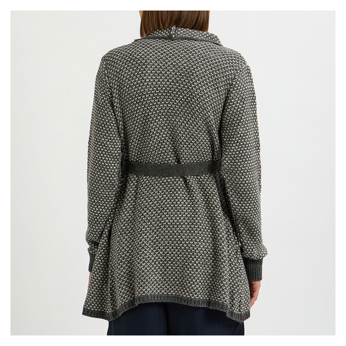 Charcoal Drape Maternity And Nursing Cardigan