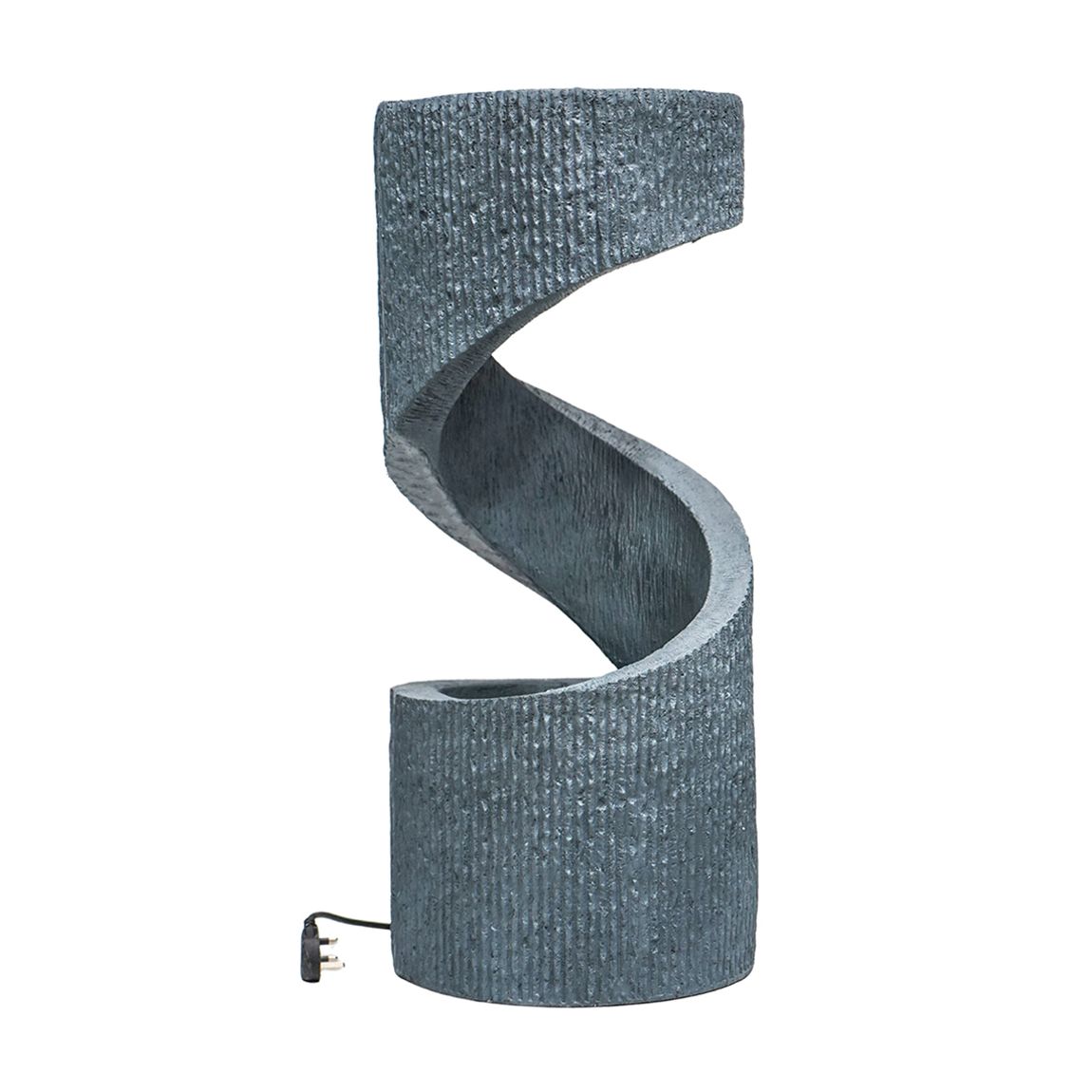 Spiral Water Feature Cement, H82Cm W35CM