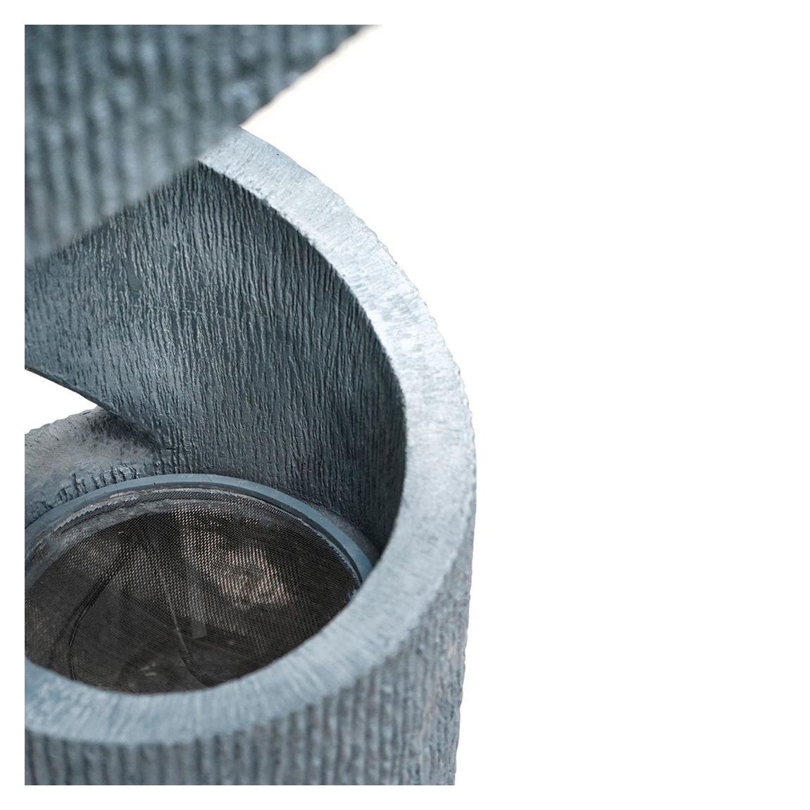 Spiral Water Feature Cement, H82Cm W35CM