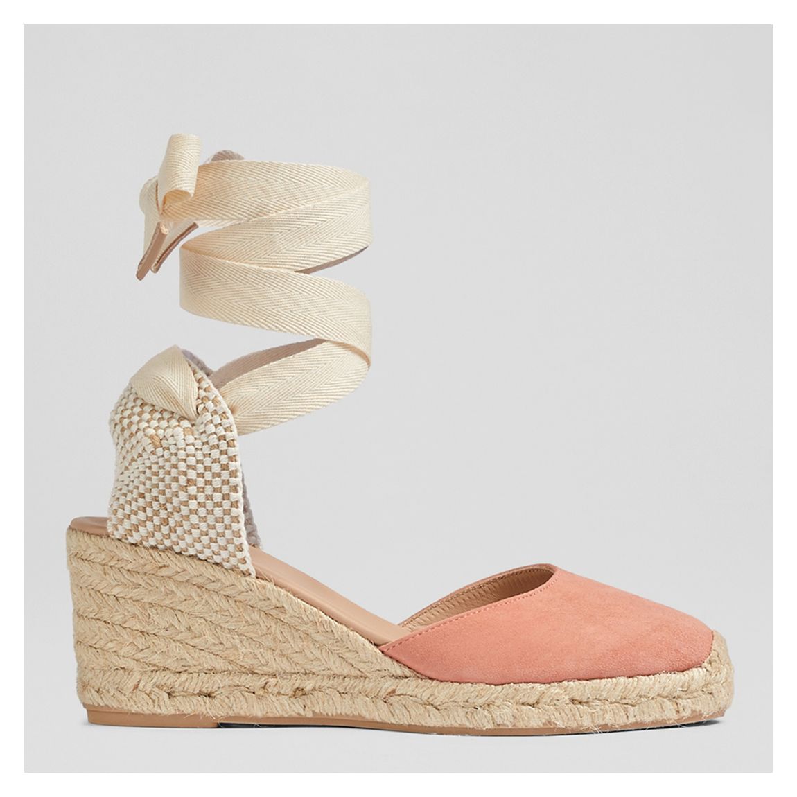 Lk Bennett Dusty Pink Espadrilles Lk Bennett Wedge (Lk Bennett