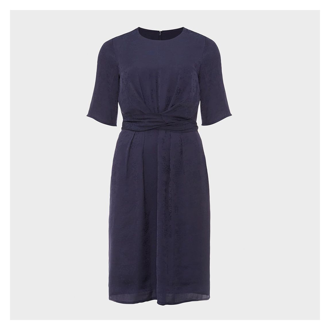 Navy Anya Jacquard Dress
