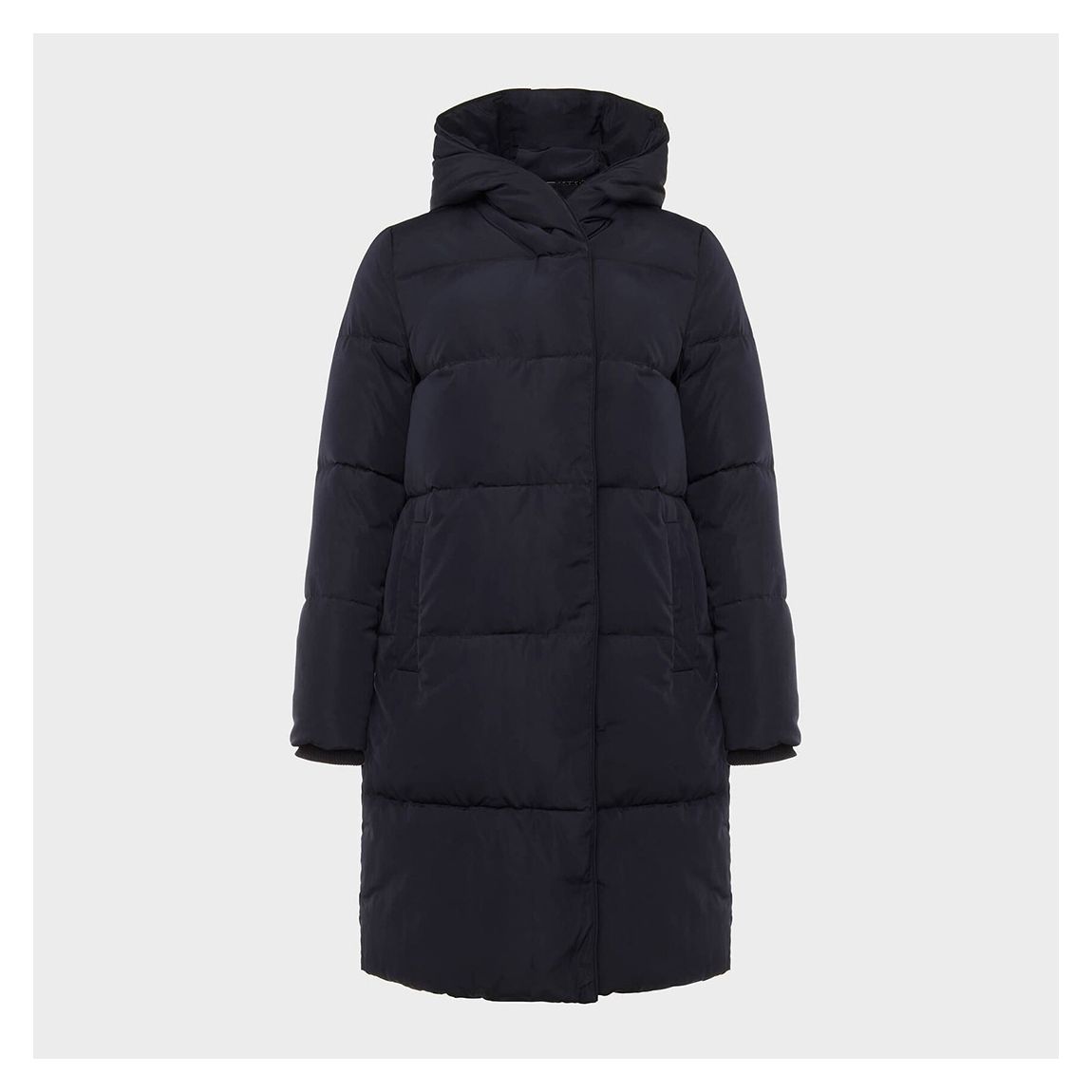 Hobbs London Navy Darla Hooded Puffer Jacket - BrandAlley