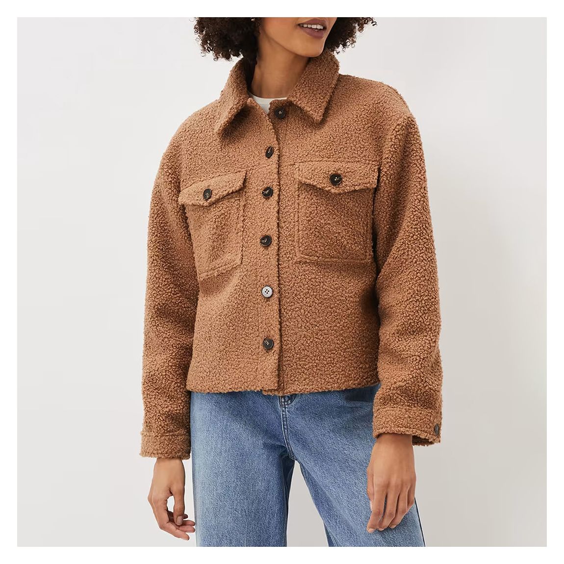 Brown Blake Borg Jacket
