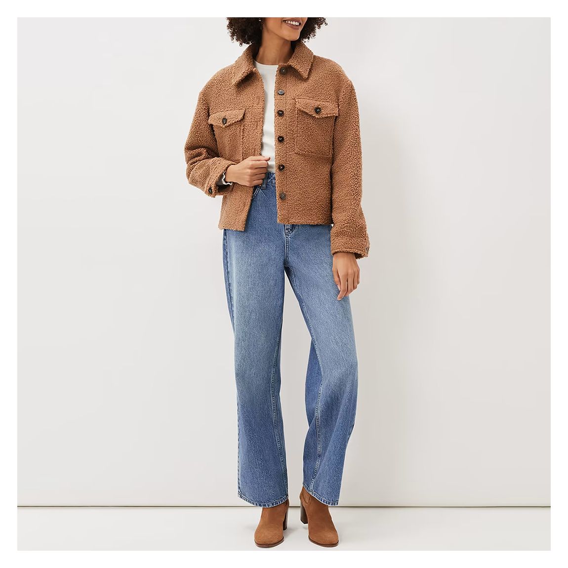 Brown Blake Borg Jacket