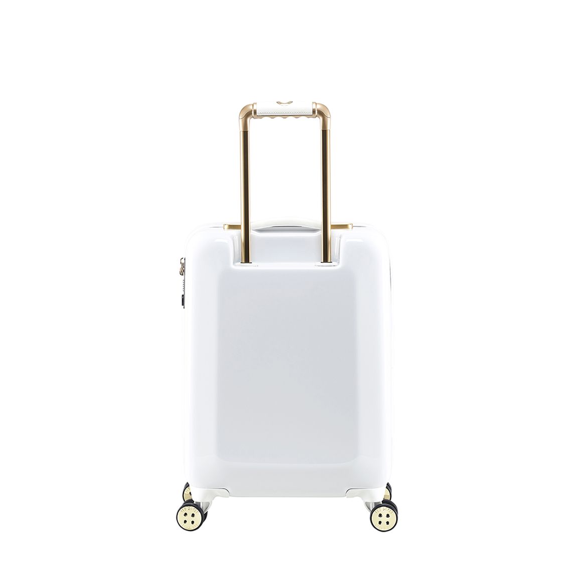 White Take Flight Scattered Bouquet Small 4 Wheel Suitcase