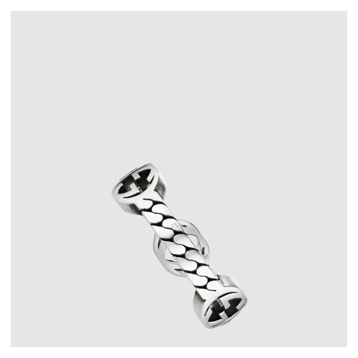Interlocked G Ring in 925 Sterling Silver